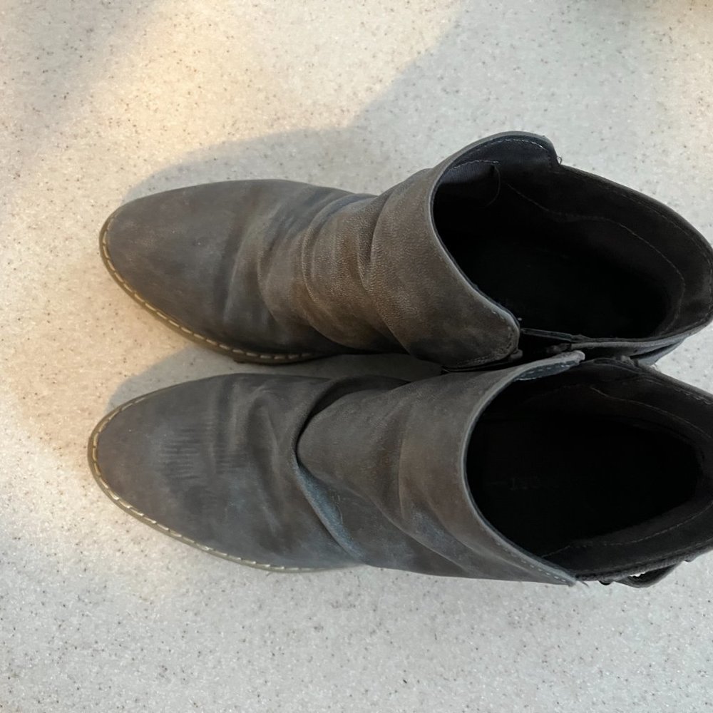 Grey Report Booties - image 2